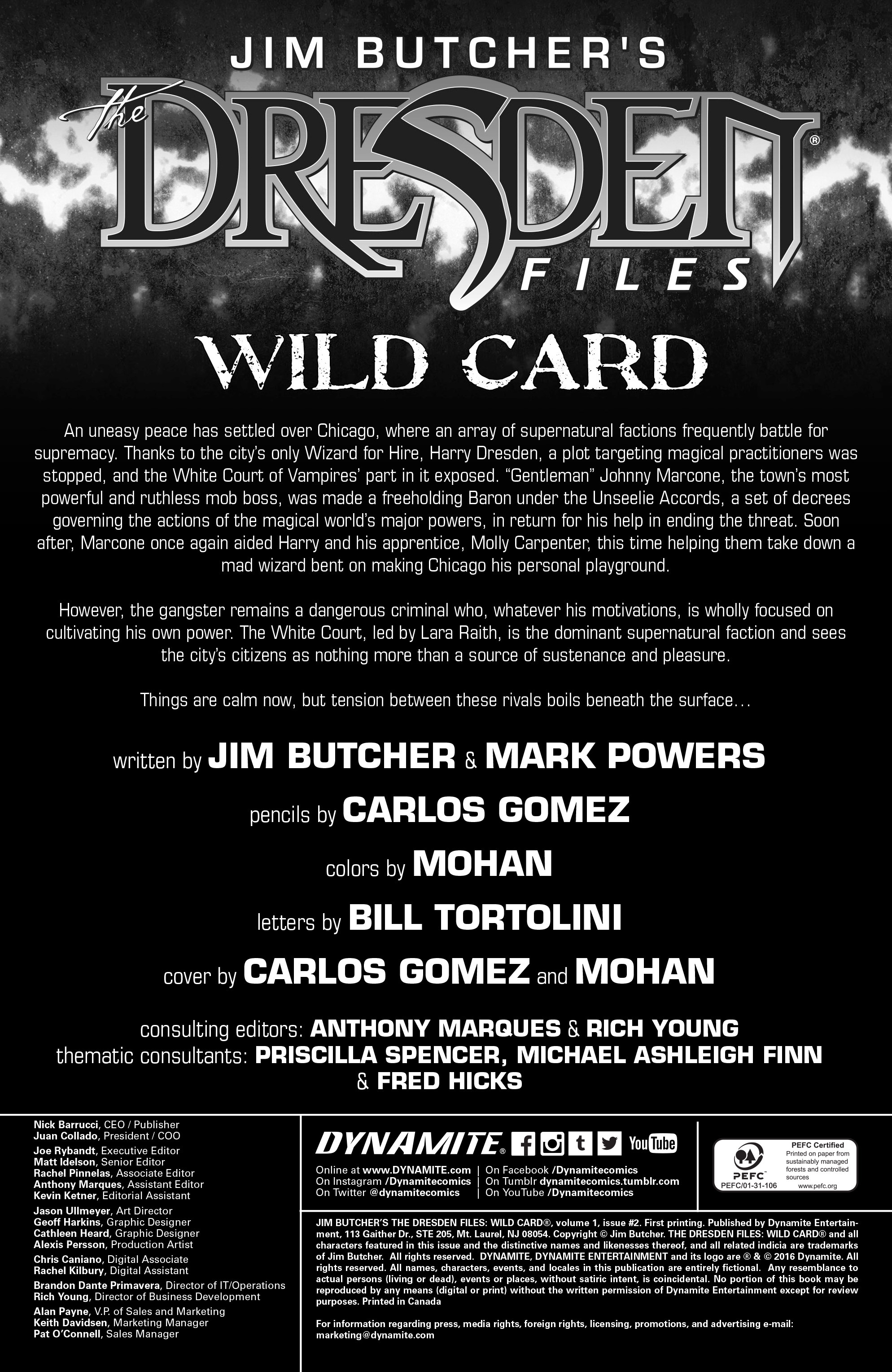 Read online Jim Butcher's The Dresden Files: Wild Card comic -  Issue #2 - 2