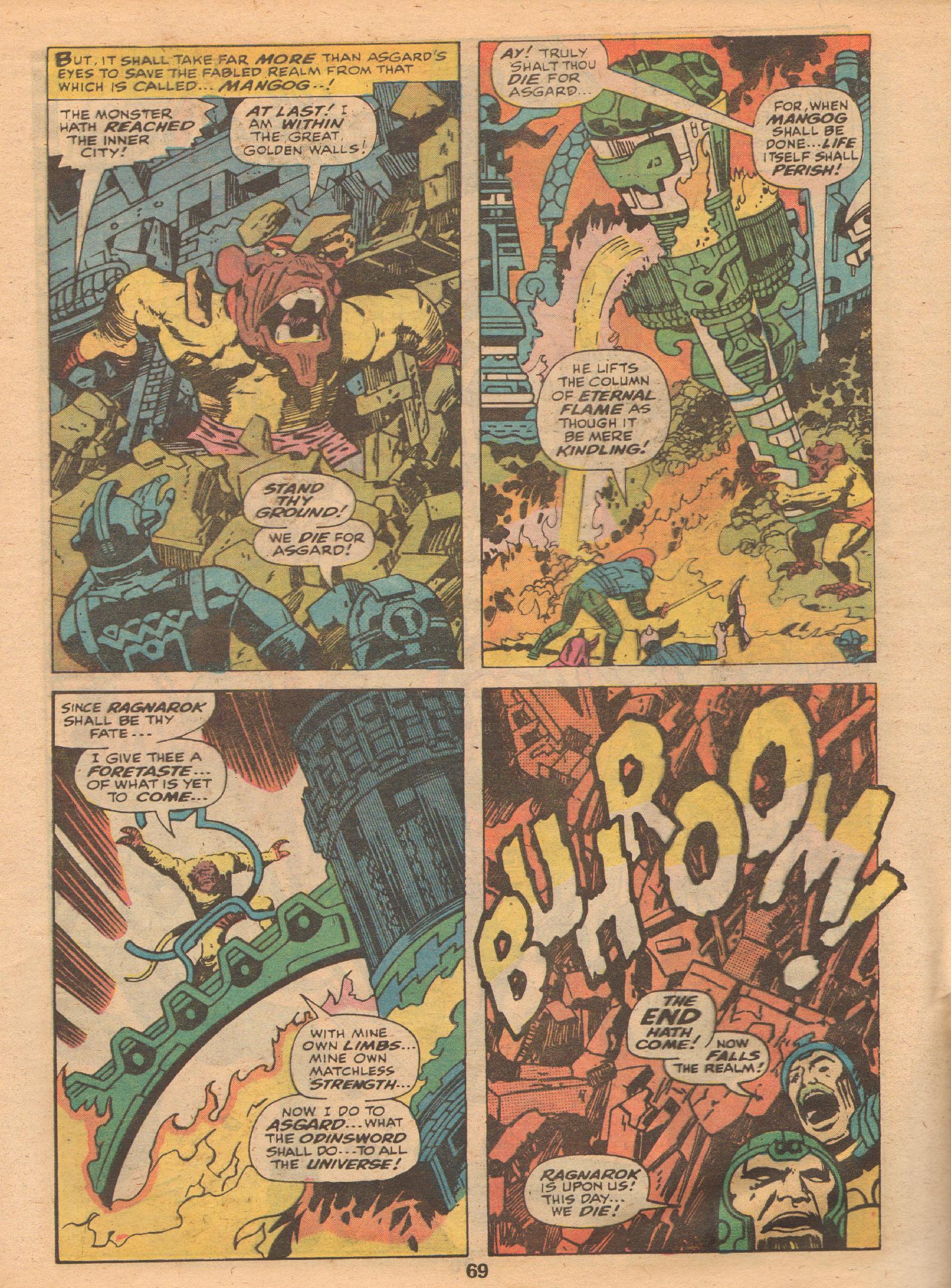 Read online Marvel Treasury Edition comic -  Issue #10 - 69