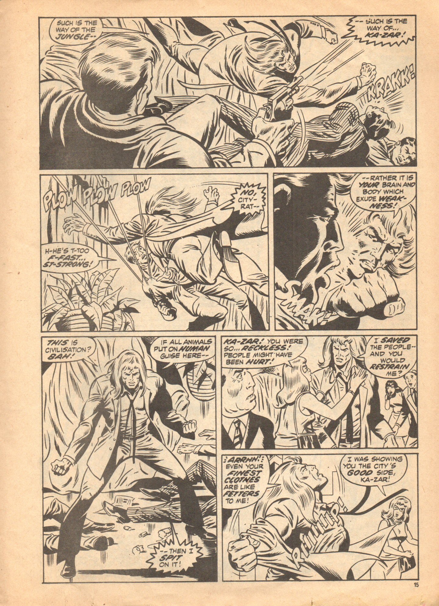 Read online Planet of the Apes (1974) comic -  Issue #67 - 15