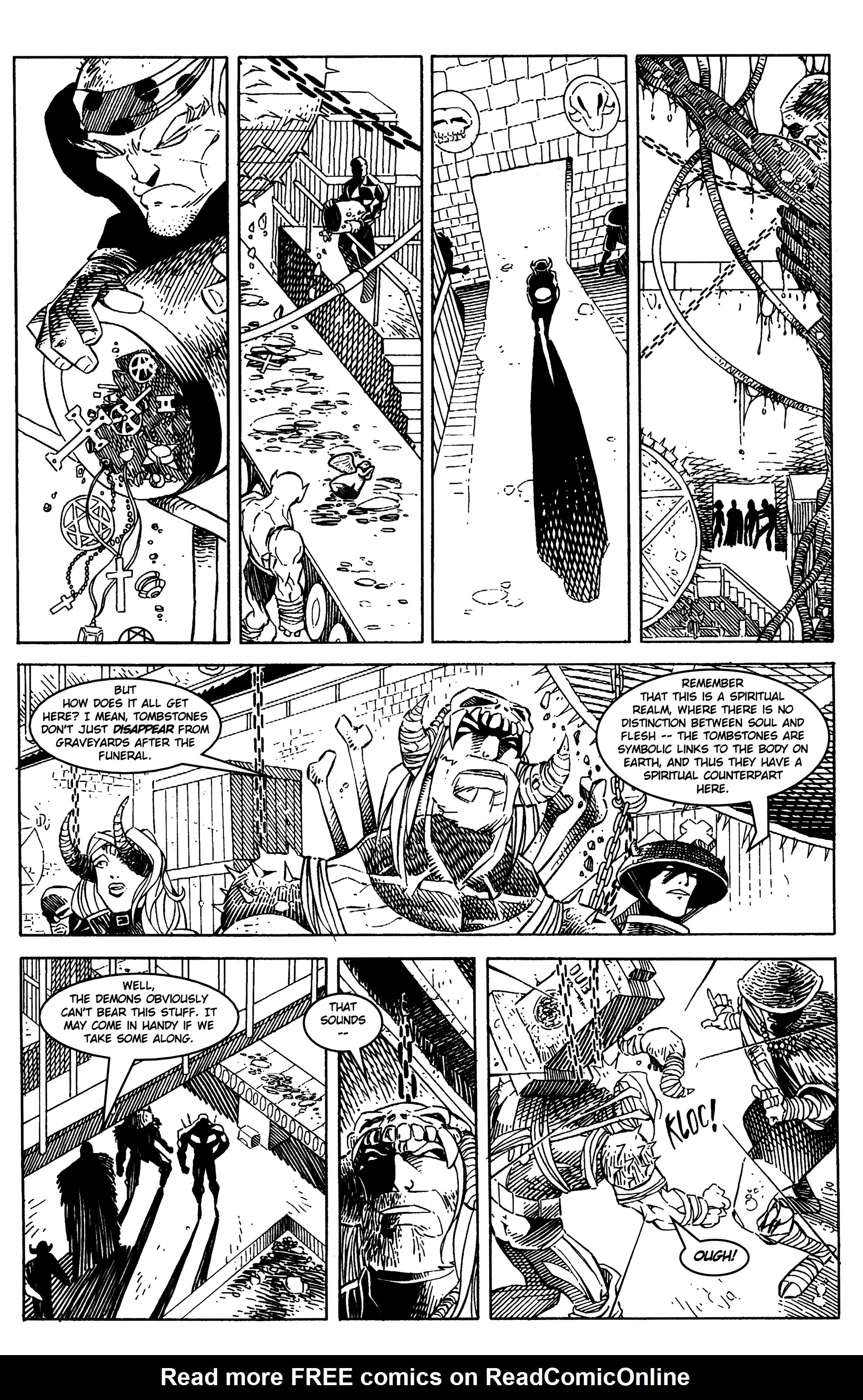 Read online Warrior Nun: Black & White comic -  Issue #14 - 12