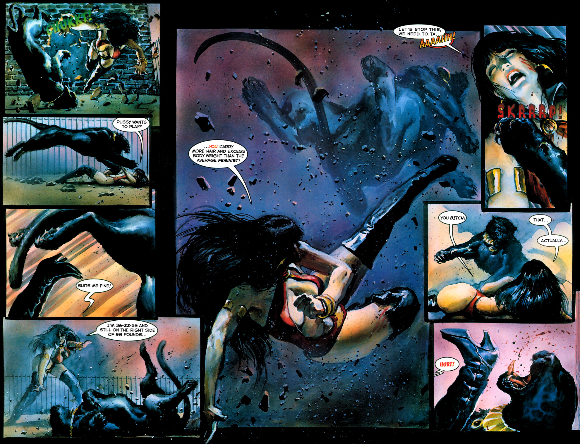 Read online Vampirella vs Pantha comic -  Issue # Full - 18