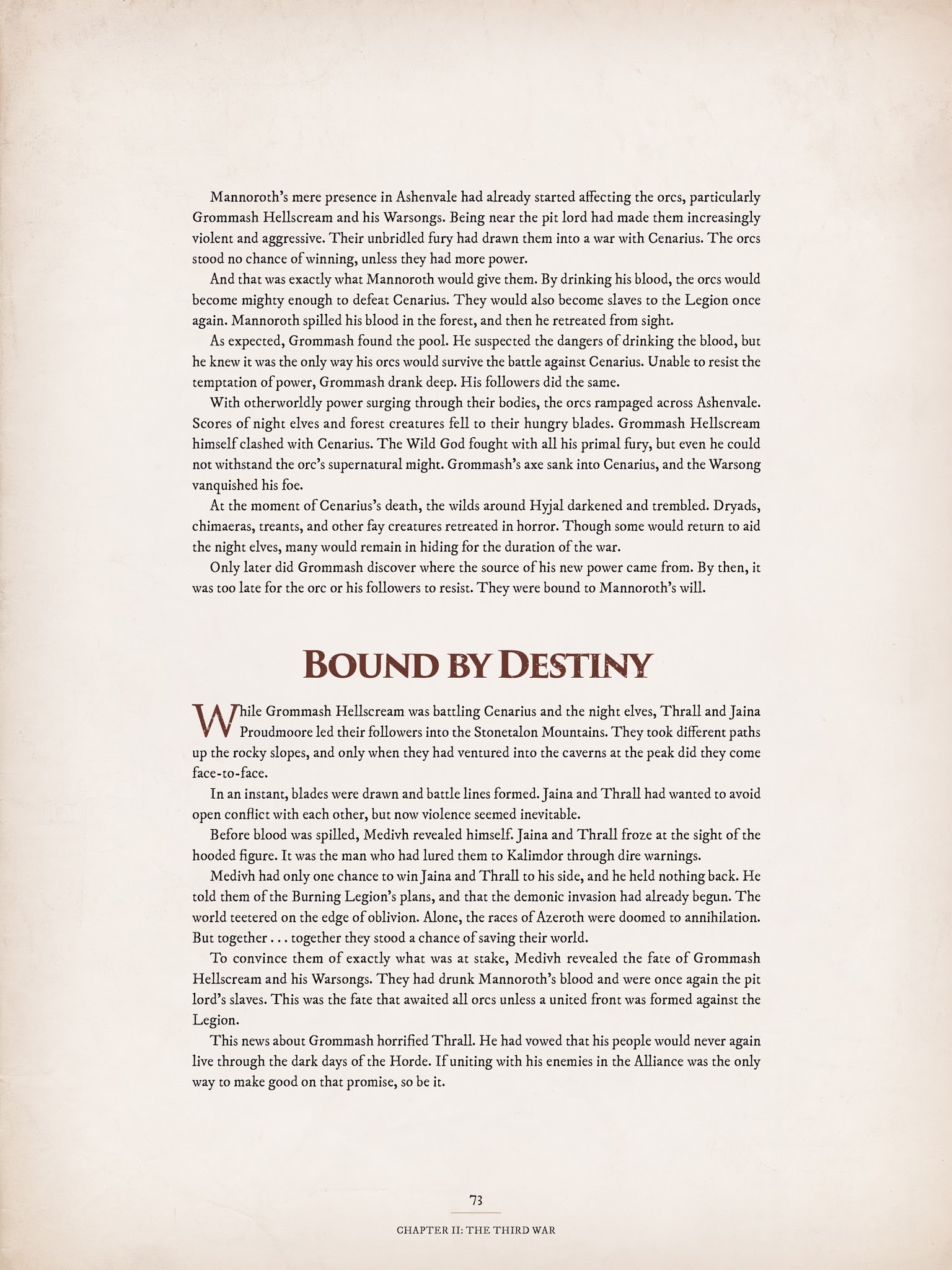 Read online World of Warcraft Chronicle Vol. 3 comic -  Issue # Full - 71