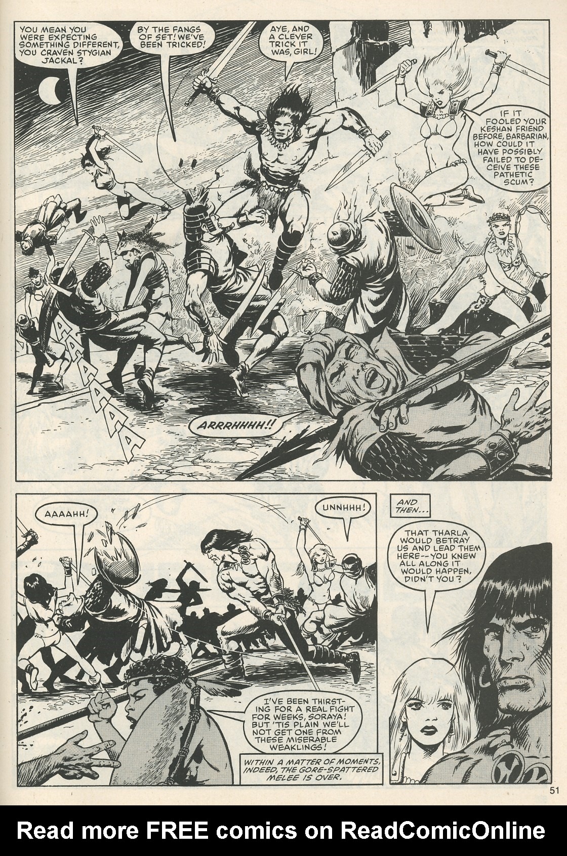Read online The Savage Sword Of Conan comic -  Issue #111 - 53