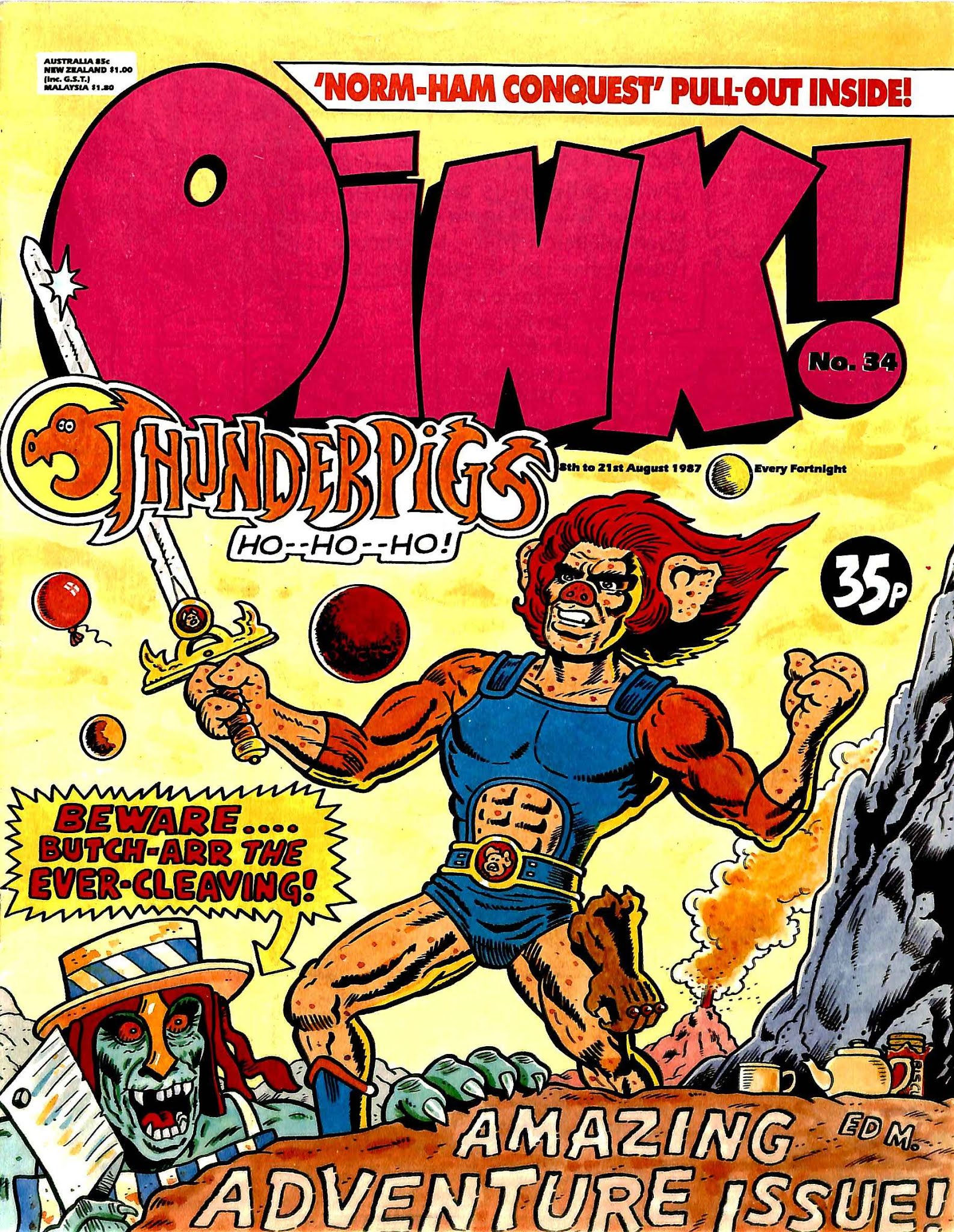 Read online Oink! comic -  Issue #34 - 1