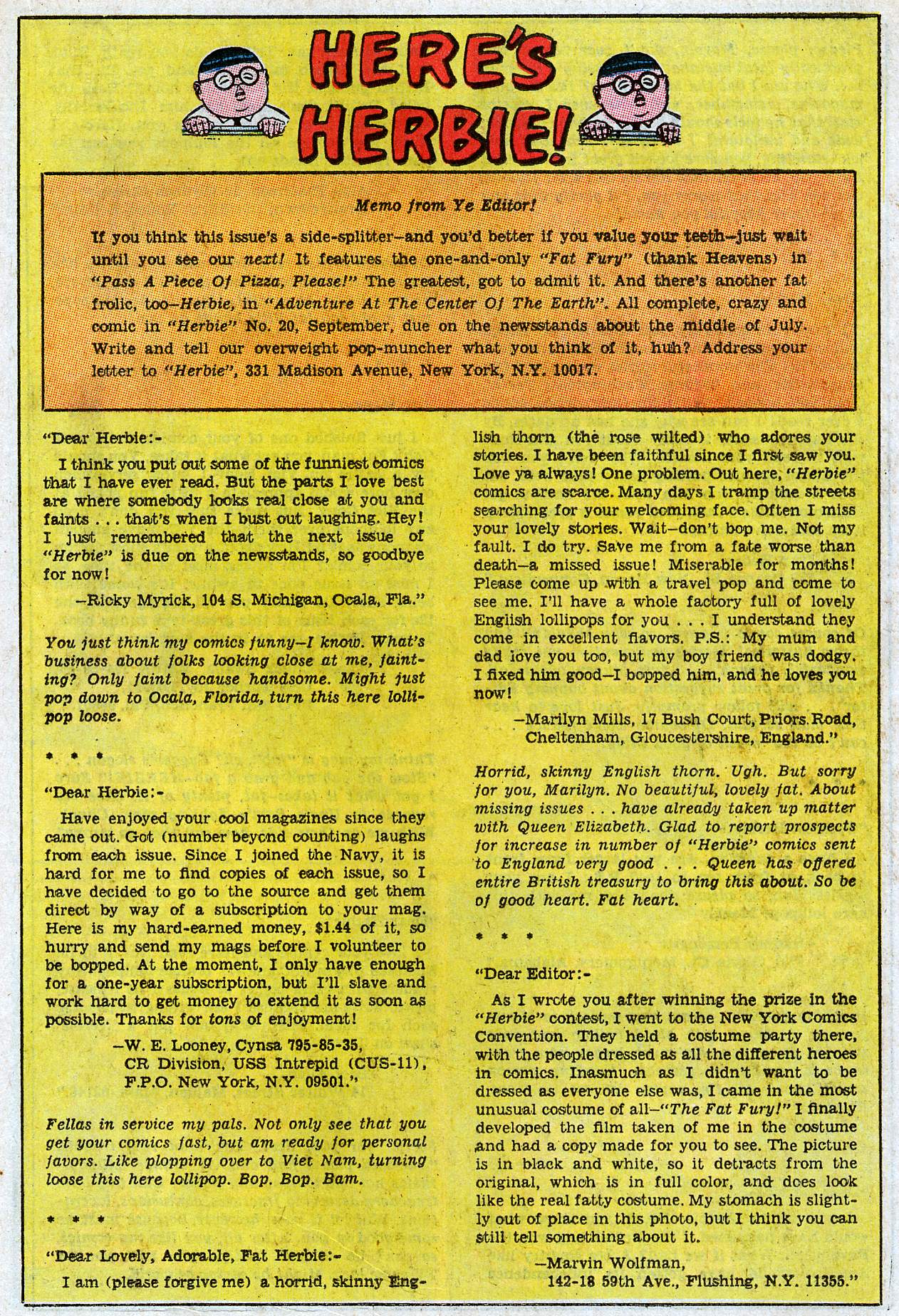 Read online Herbie comic -  Issue #19 - 17
