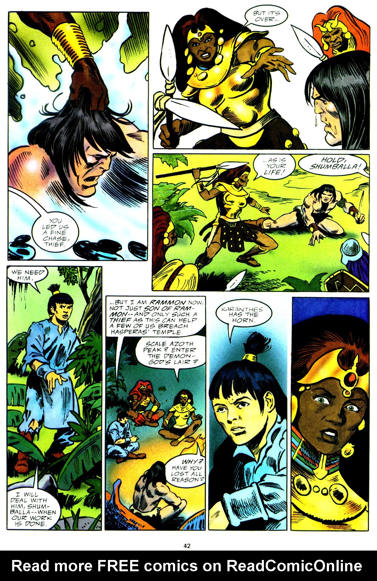 Read online Marvel Graphic Novel comic -  Issue #59 - Conan - The Horn of Azoth - 42