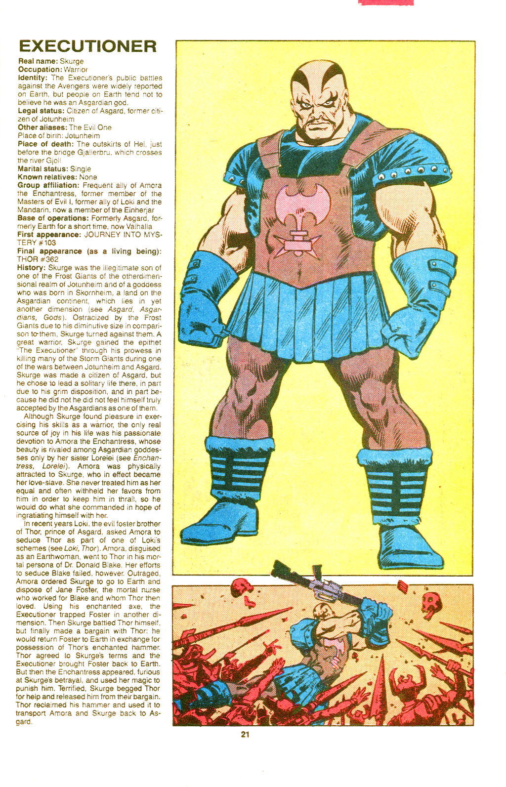 Read online The Official Handbook of the Marvel Universe Deluxe Edition comic -  Issue #17 - 23