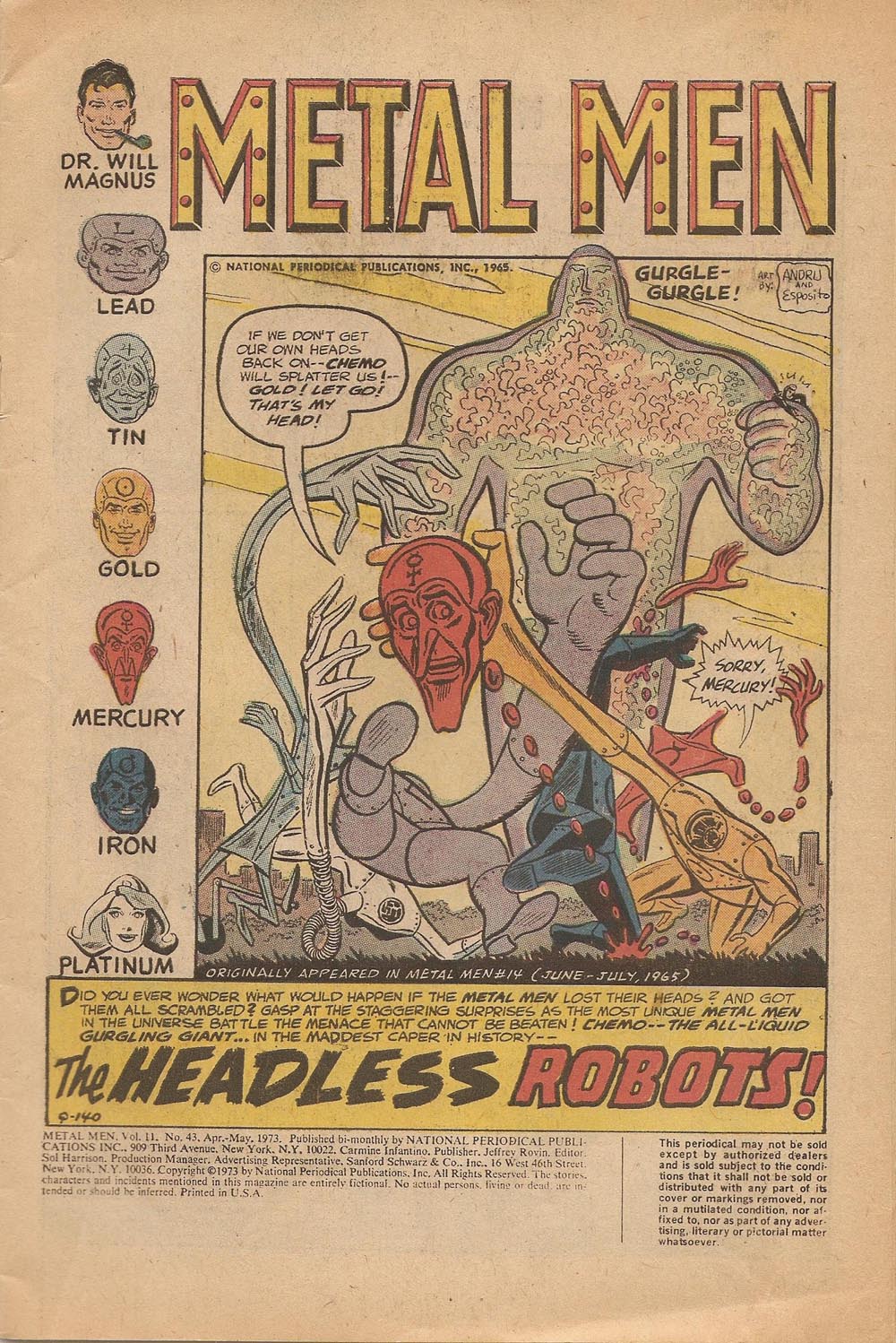 Read online Metal Men (1963) comic -  Issue #43 - 3