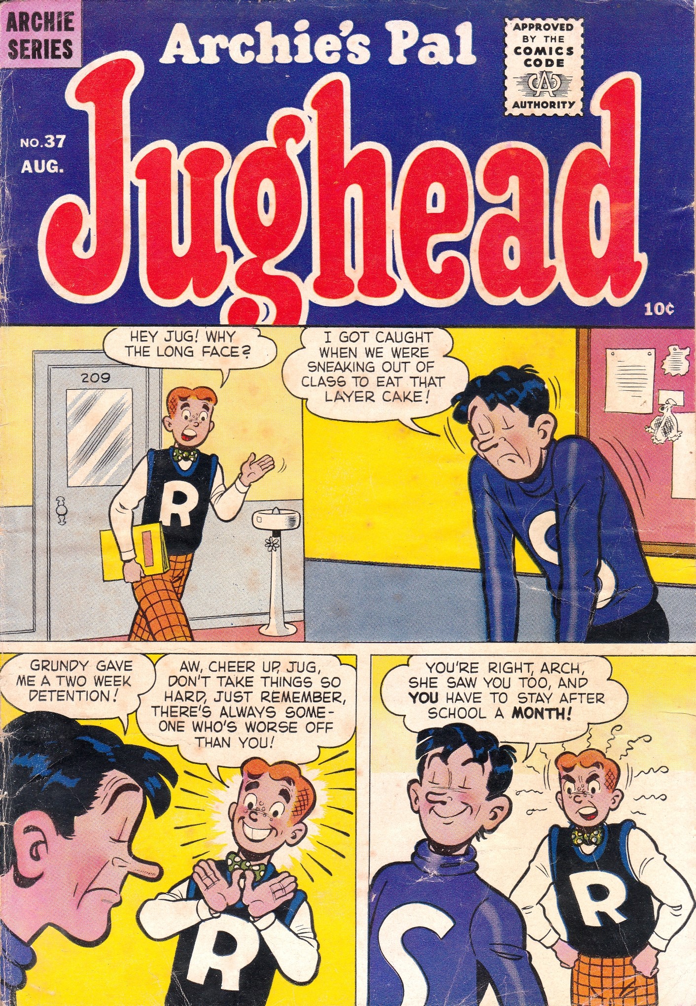 Read online Archie's Pal Jughead comic -  Issue #37 - 1