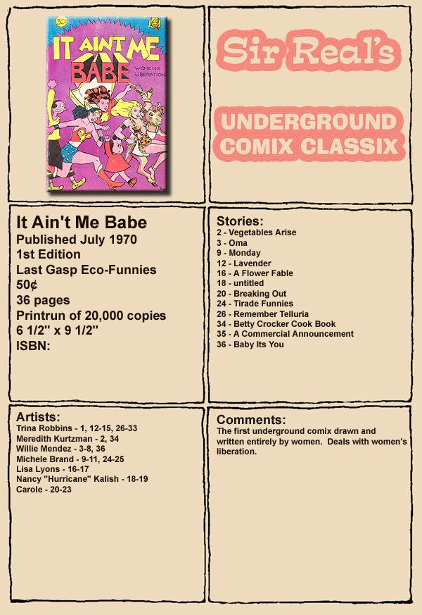 Read online It Ain't Me Babe comic -  Issue # Full - 1