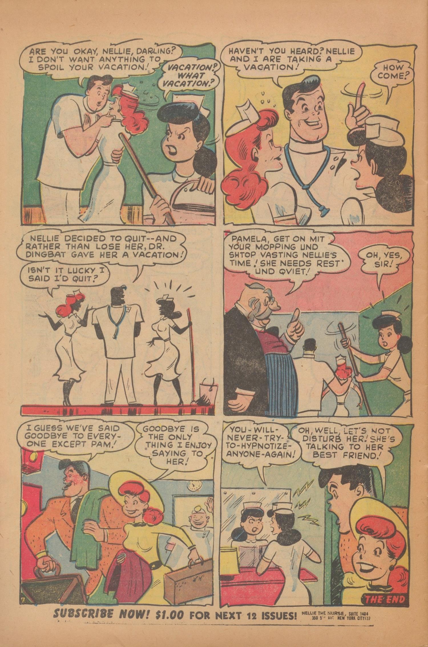 Read online Nellie The Nurse (1945) comic -  Issue #28 - 32