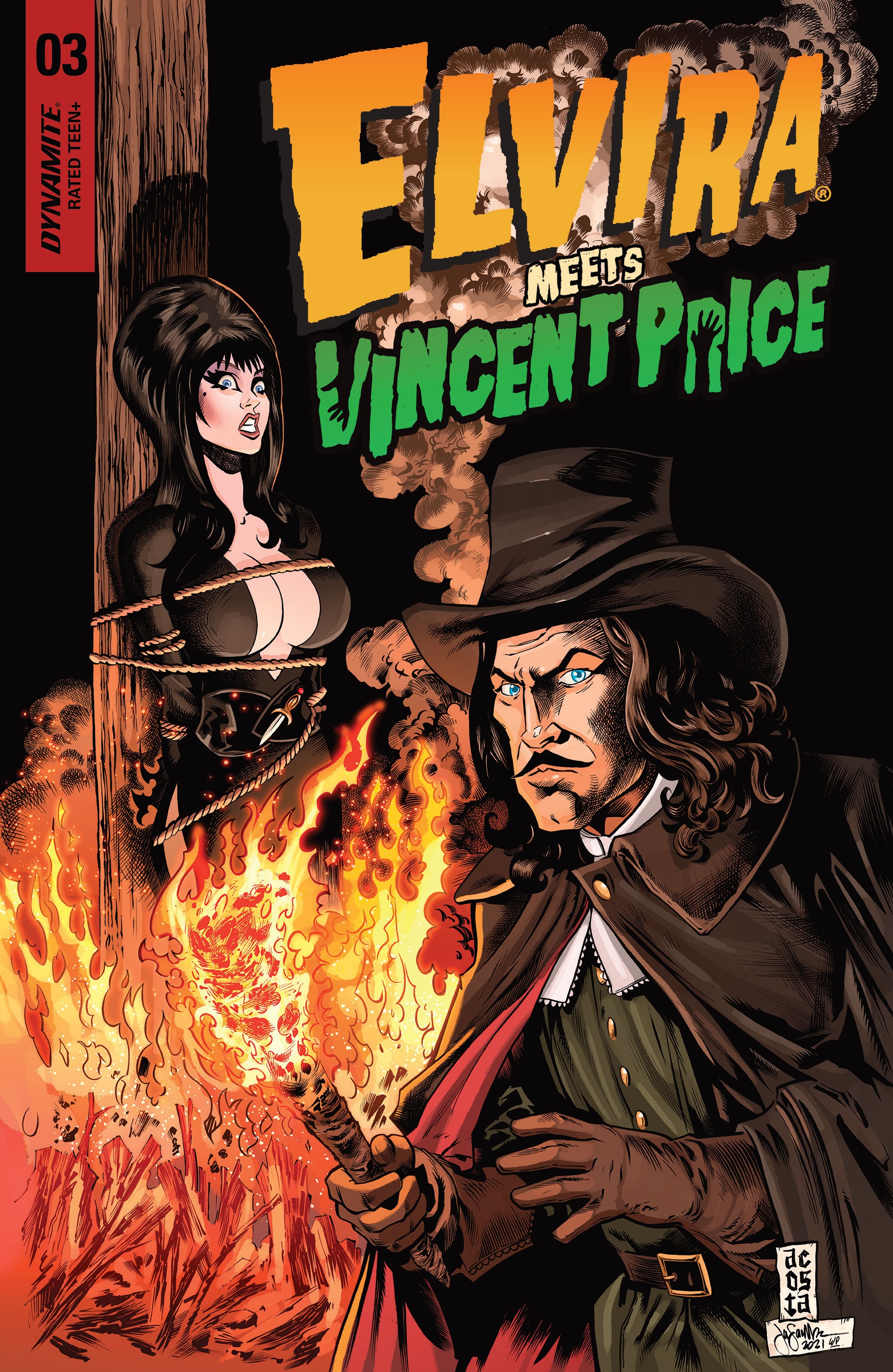 Read online Elvira Meets Vincent Price comic -  Issue #3 - 1
