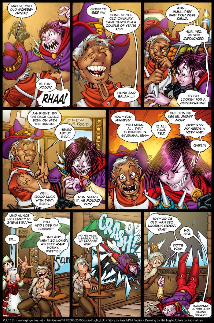 Read online Girl Genius (2002) comic -  Issue #10 - 129