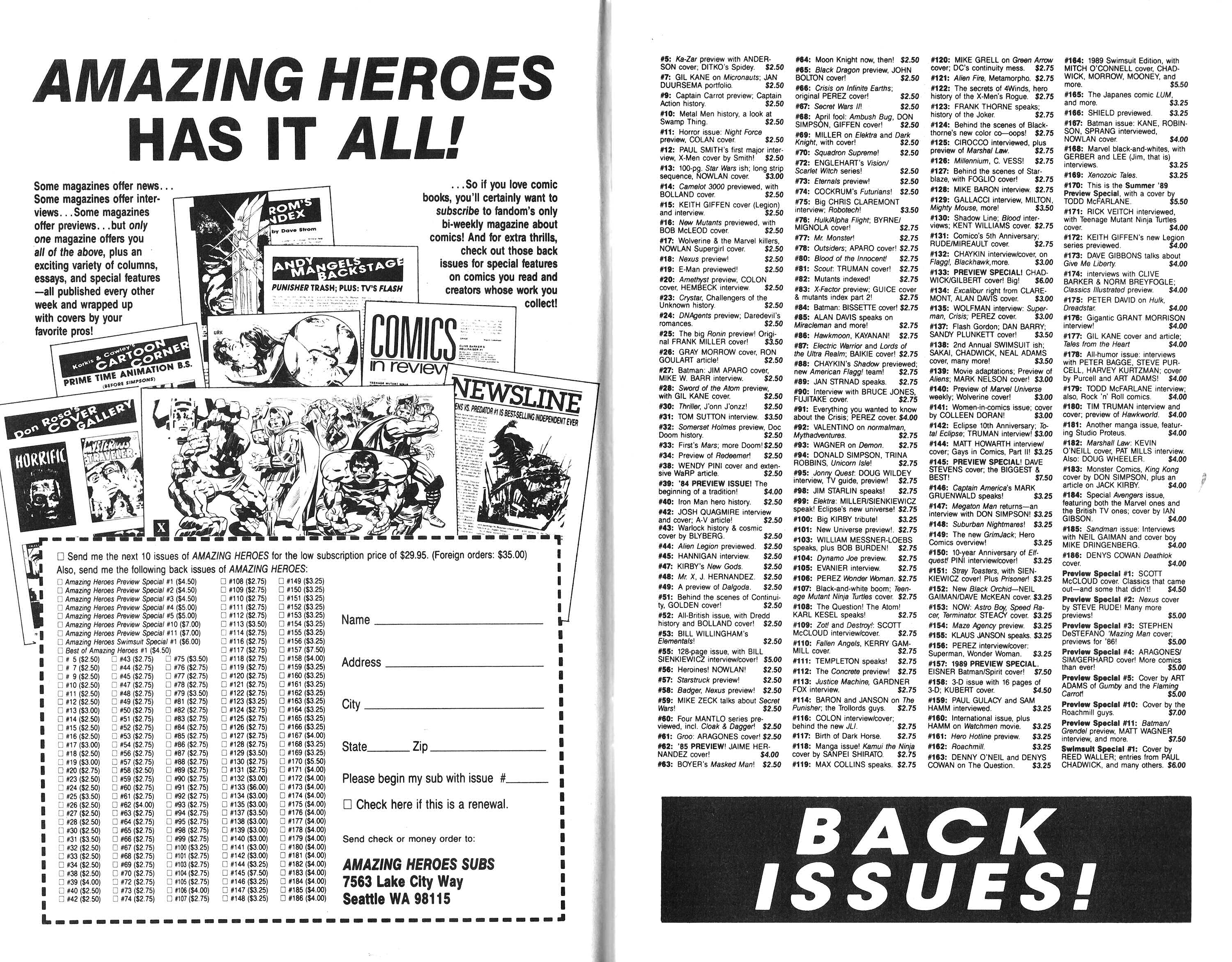 Read online Amazing Heroes comic -  Issue #189 - 4