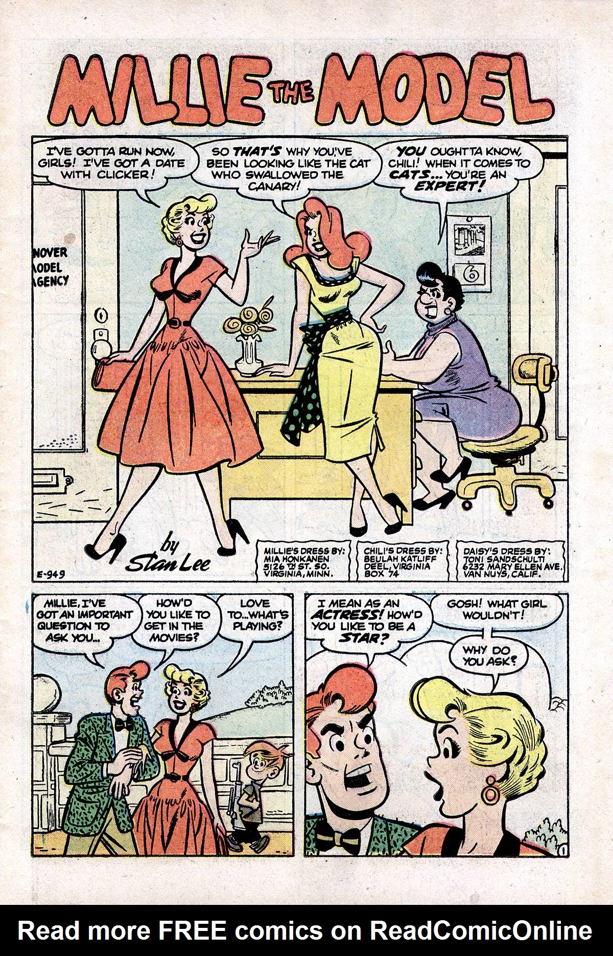 Read online Millie the Model comic -  Issue #56 - 3