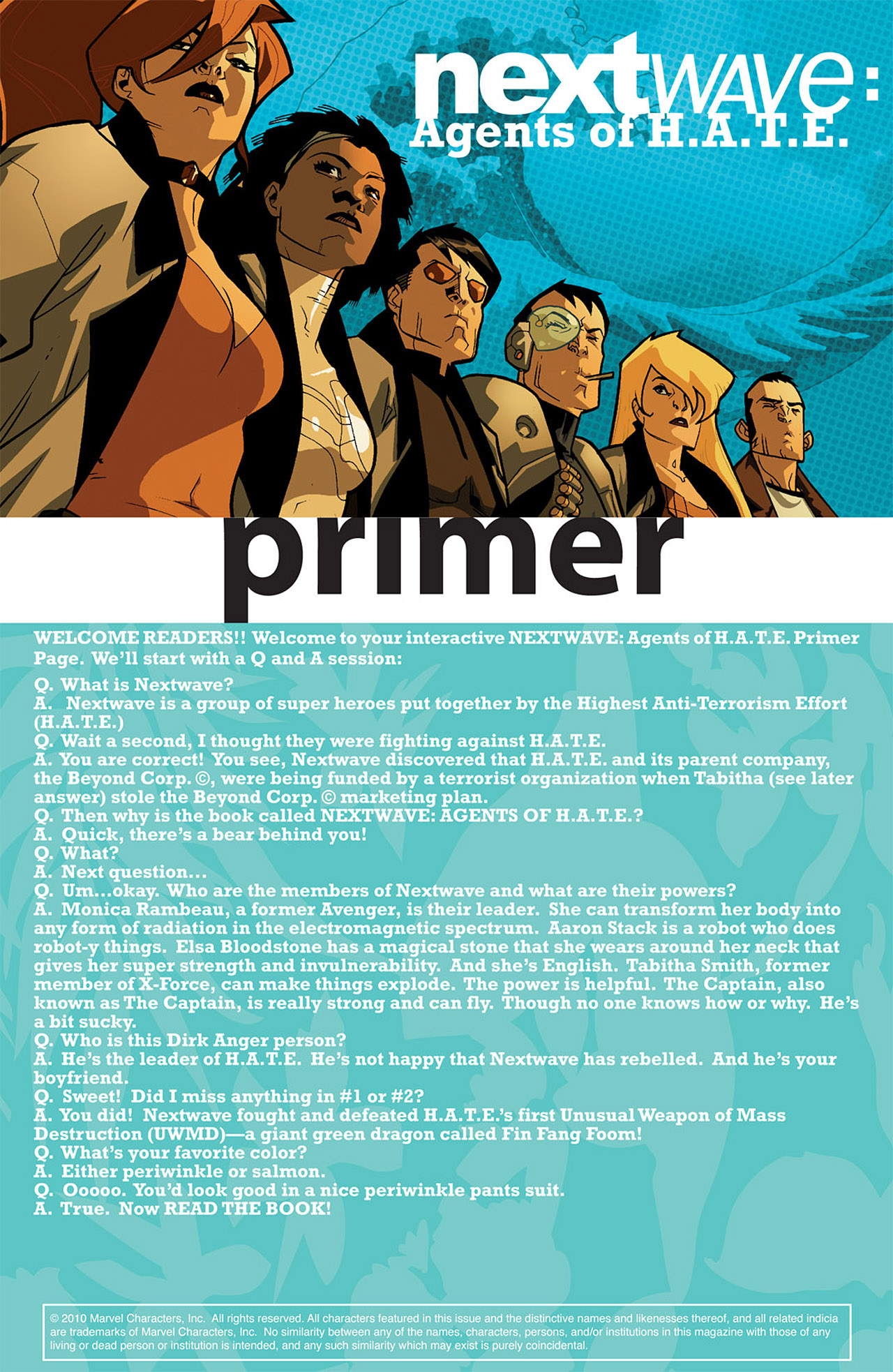 Read online Nextwave: Agents Of H.A.T.E. comic -  Issue #3 - 2