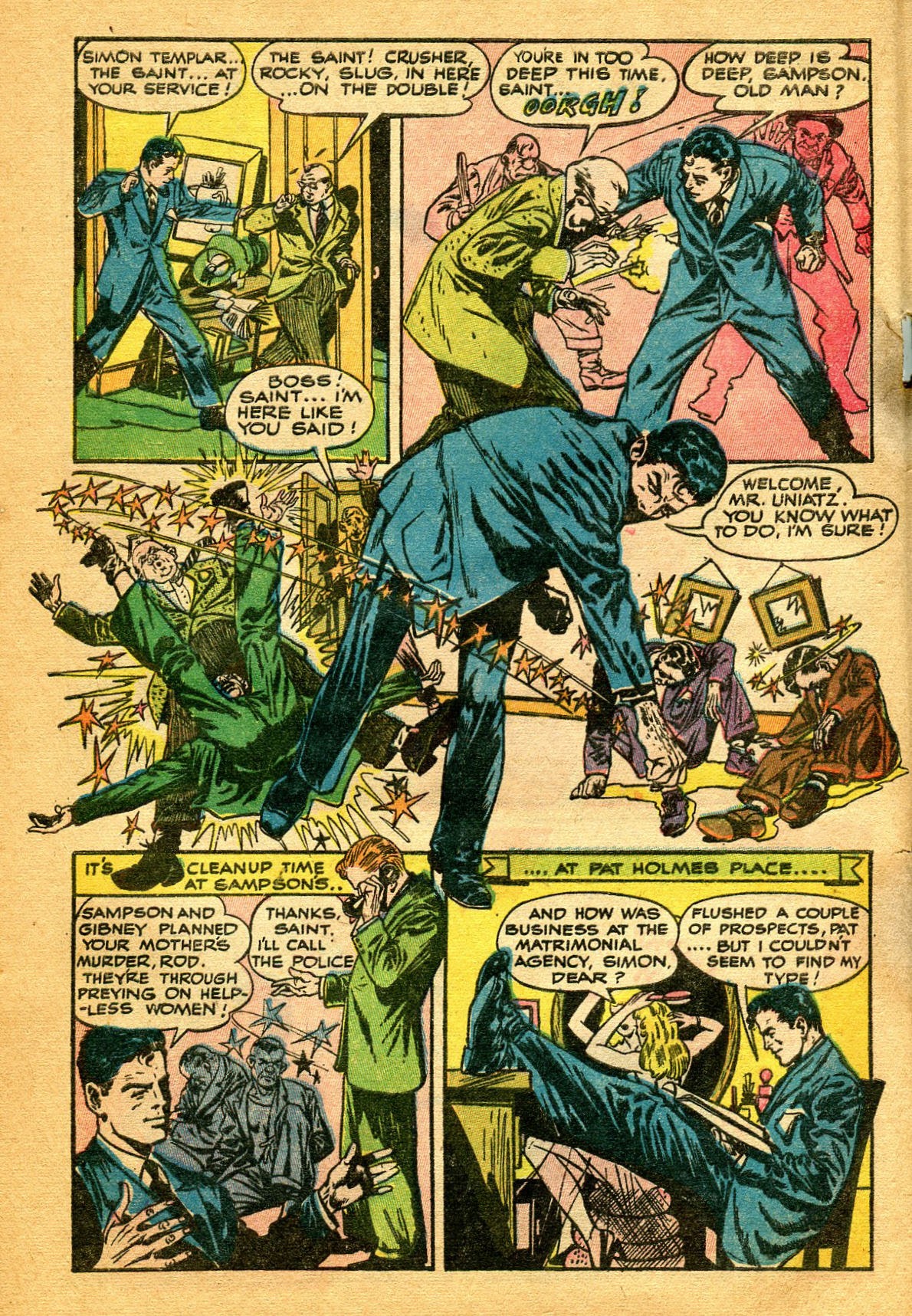Read online The Saint (1947) comic -  Issue #3 - 32