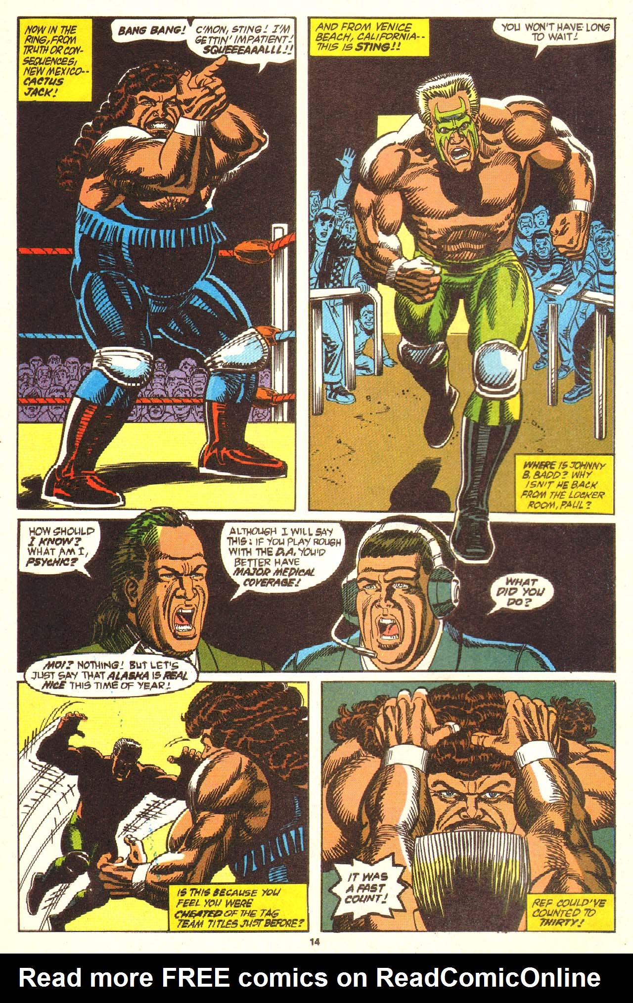 Read online WCW World Championship Wrestling comic -  Issue #6 - 16