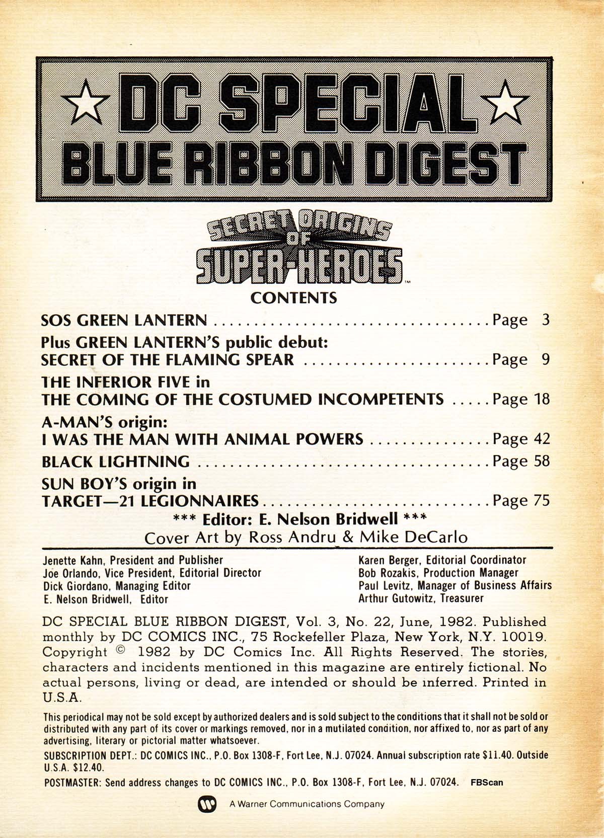 Read online DC Special Blue Ribbon Digest comic -  Issue #22 - 2