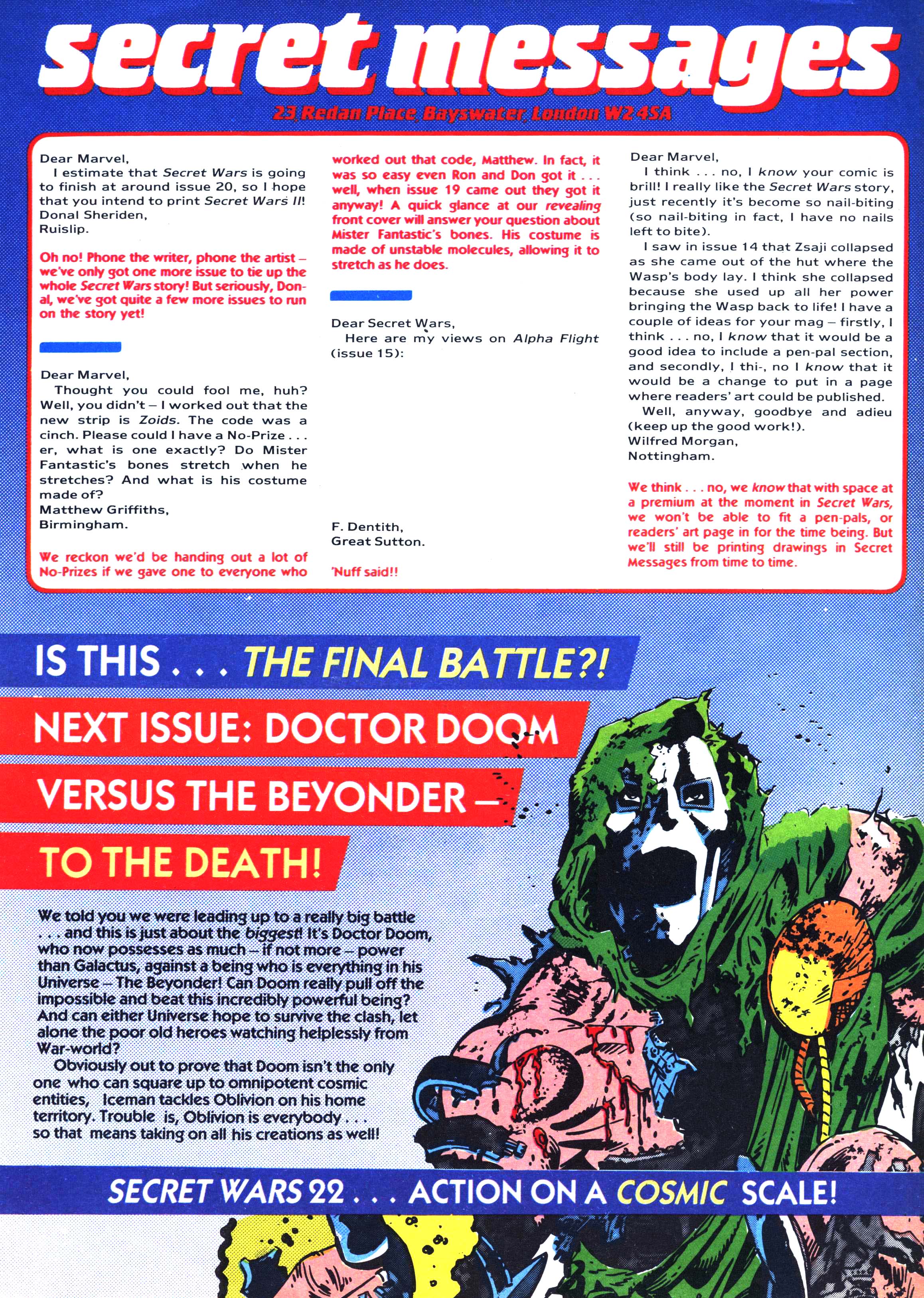 Read online Secret Wars (1985) comic -  Issue #21 - 15
