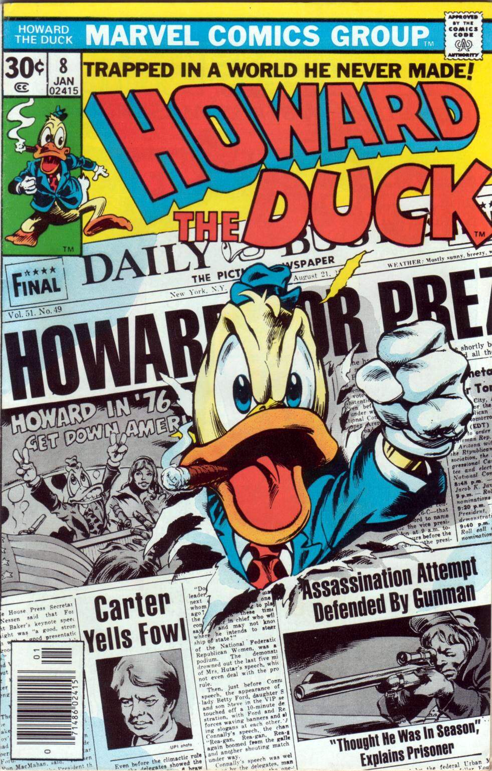 Read online Howard the Duck (1976) comic -  Issue #8 - 1