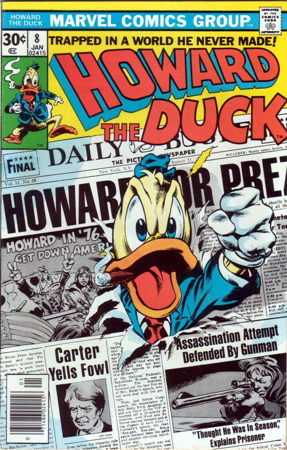 Read online Howard the Duck (1976) comic -  Issue #8 - 1