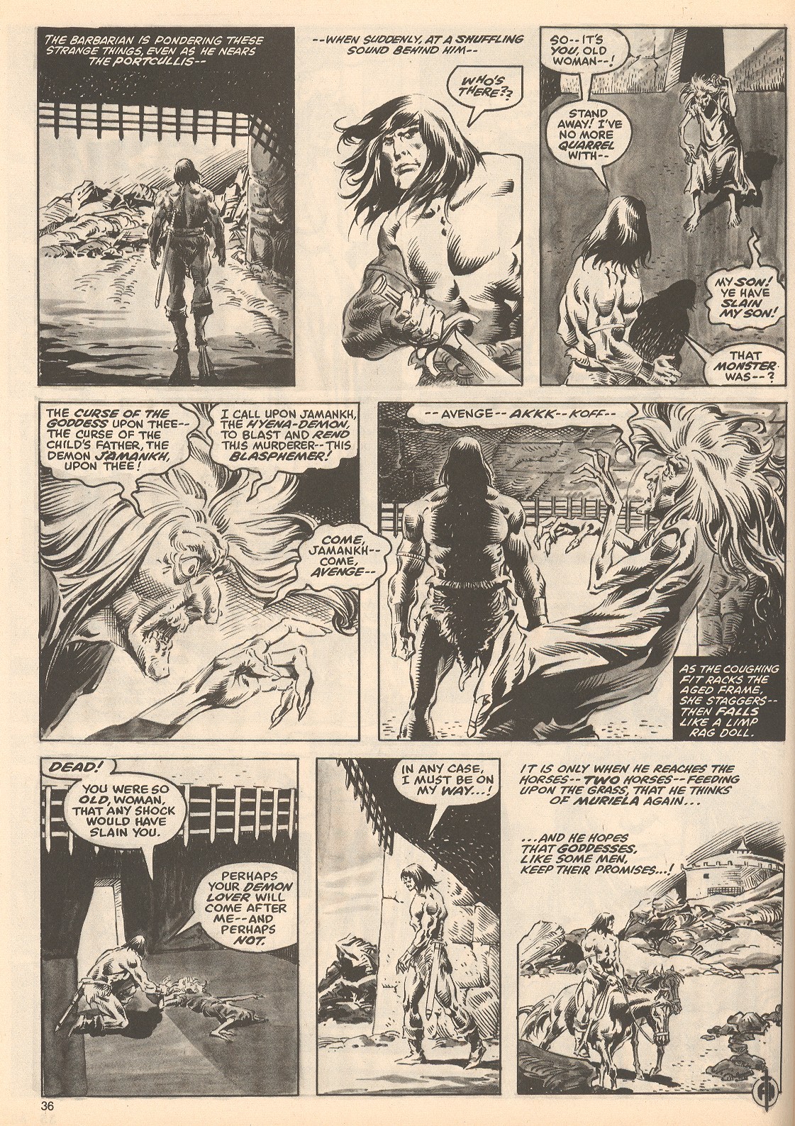 Read online The Savage Sword Of Conan comic -  Issue #60 - 36