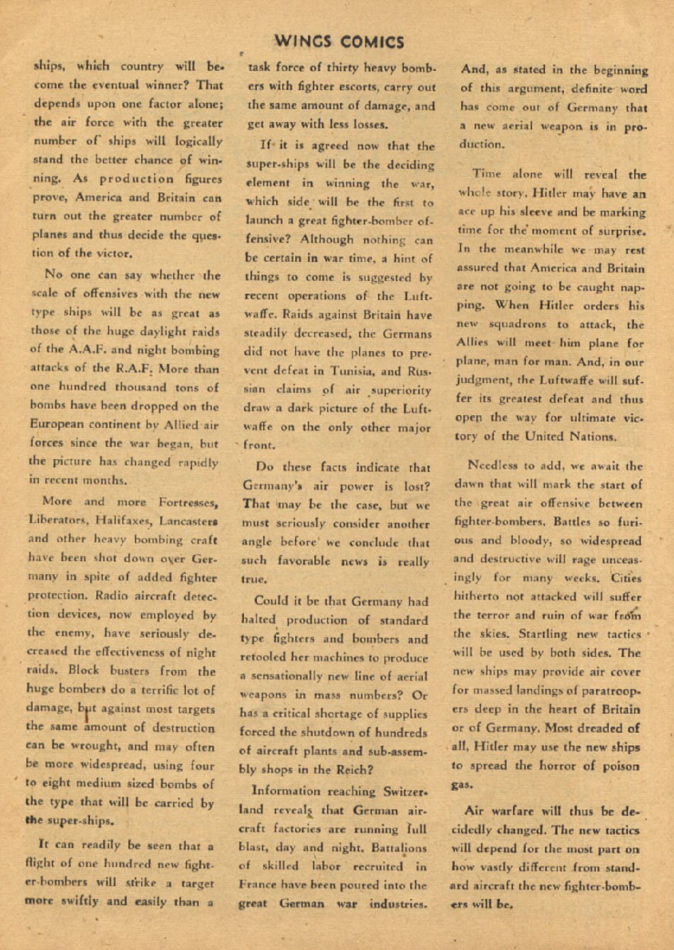 Read online Wings Comics comic -  Issue #38 - 44