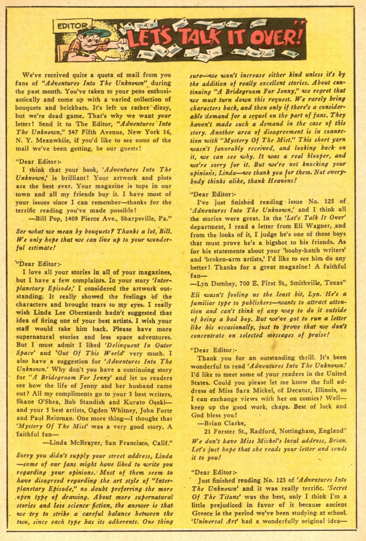 Read online Adventures Into The Unknown comic -  Issue #127 - 19