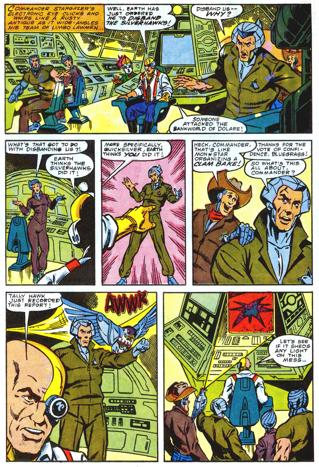 Read online SilverHawks comic -  Issue #7 - 8