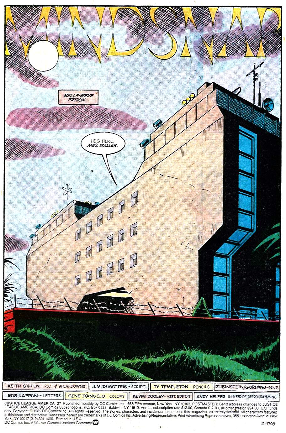 Read online Justice League America comic -  Issue #27 - 2