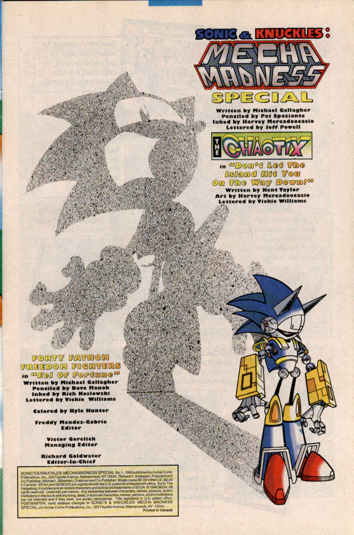 Read online Sonic & Knuckles: Mecha Madness Special comic -  Issue # Full - 2
