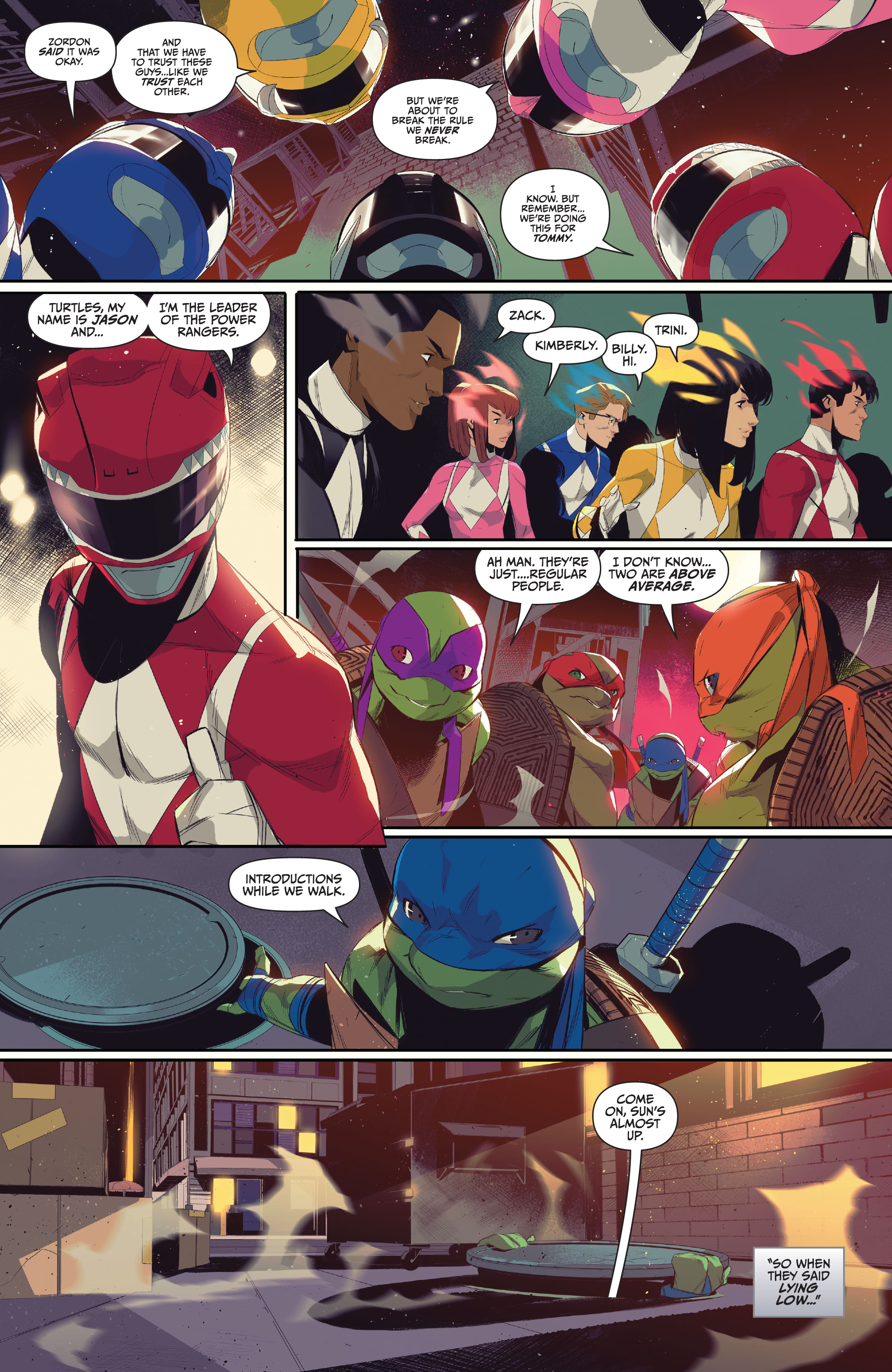 Read online Mighty Morphin Power Rangers: Teenage Mutant Ninja Turtles comic -  Issue #2 - 7