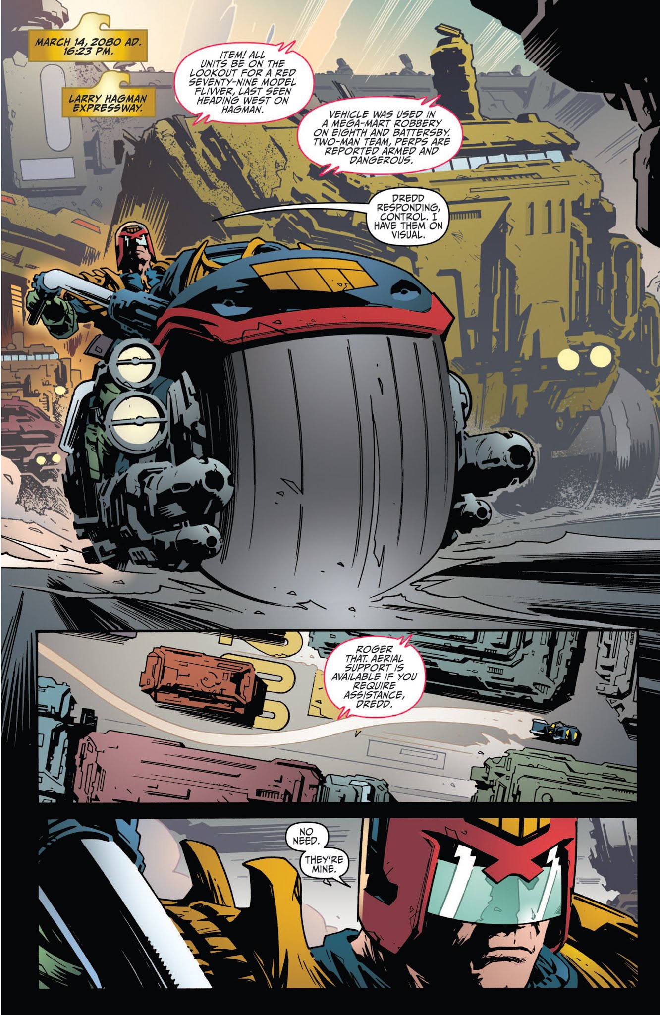 Read online Judge Dredd: Year One comic -  Issue #1 - 9