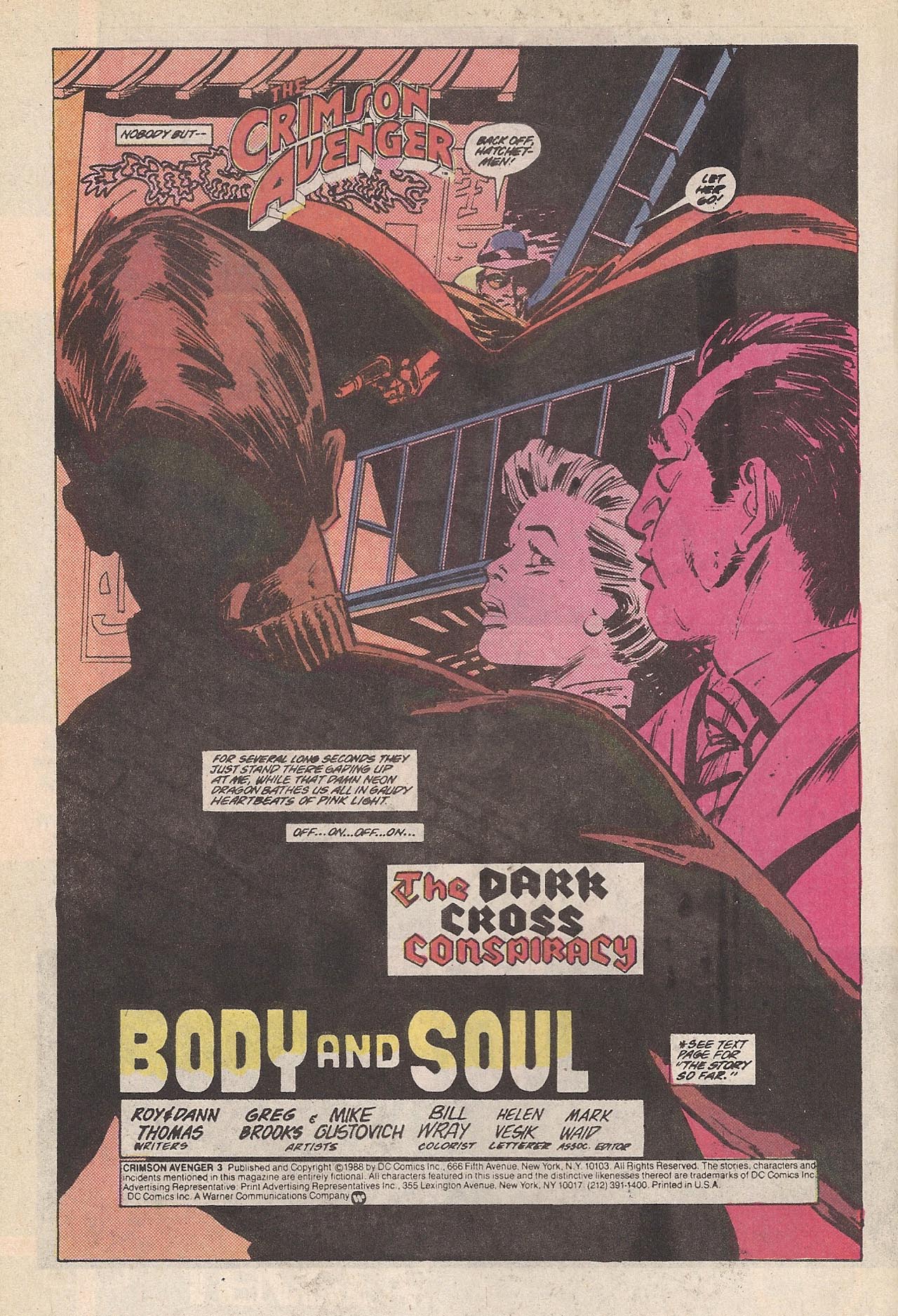 Read online Crimson Avenger comic -  Issue #3 - 4