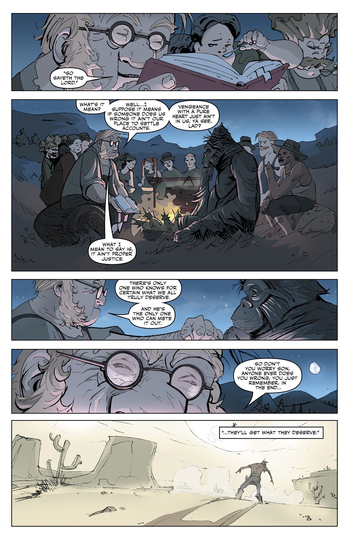 Read online Six-Gun Gorilla: Long Days of Vengeance comic -  Issue #5 - 6