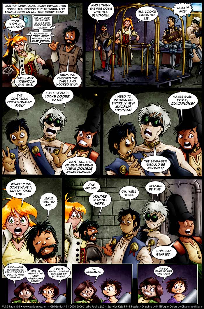Read online Girl Genius (2002) comic -  Issue #9 - 108