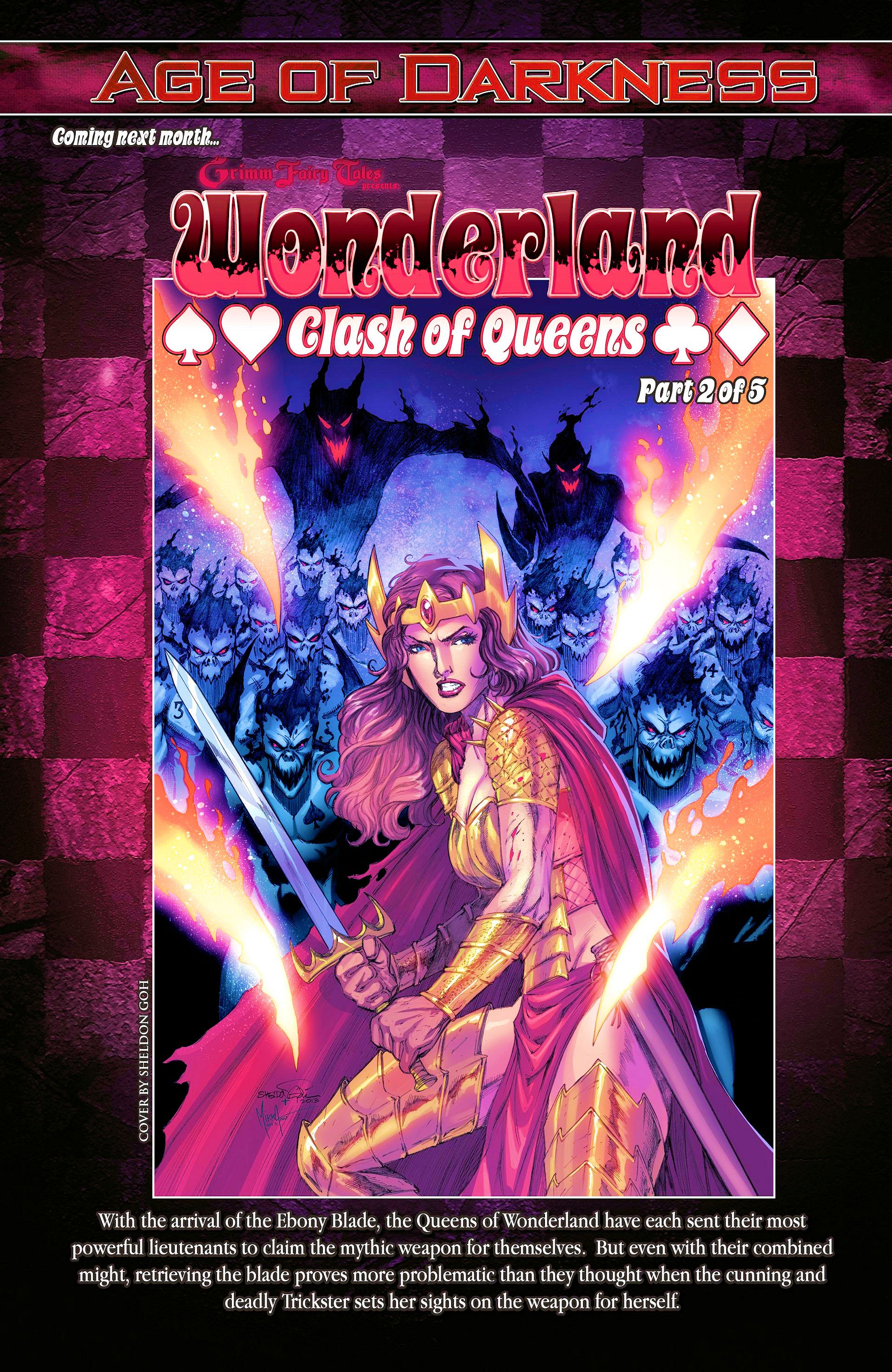 Read online Grimm Fairy Tales presents Wonderland: Clash of Queens comic -  Issue #1 - 24