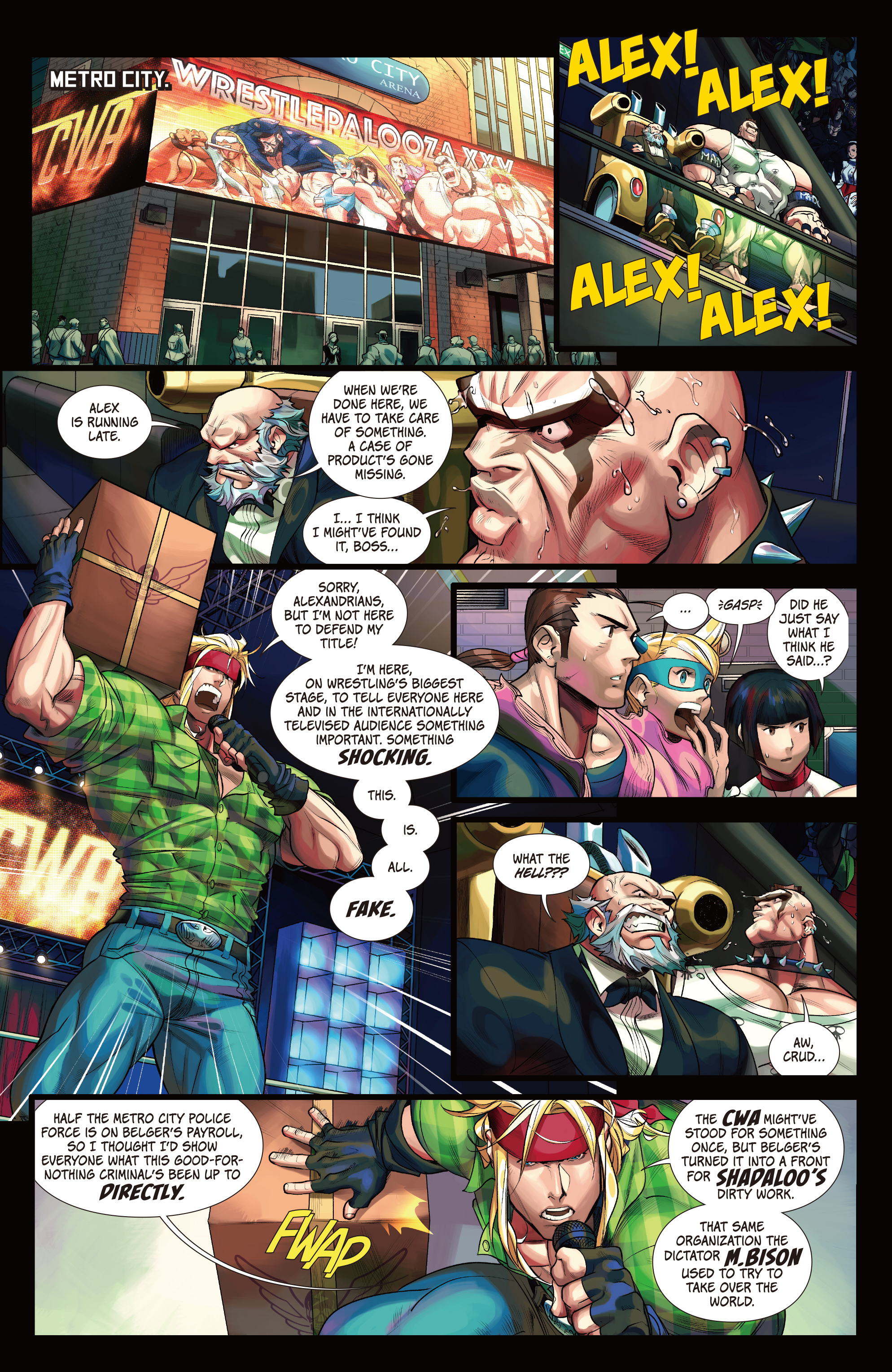 Read online Street Fighter One-shots comic -  Issue # Wrestlepalooza - 15