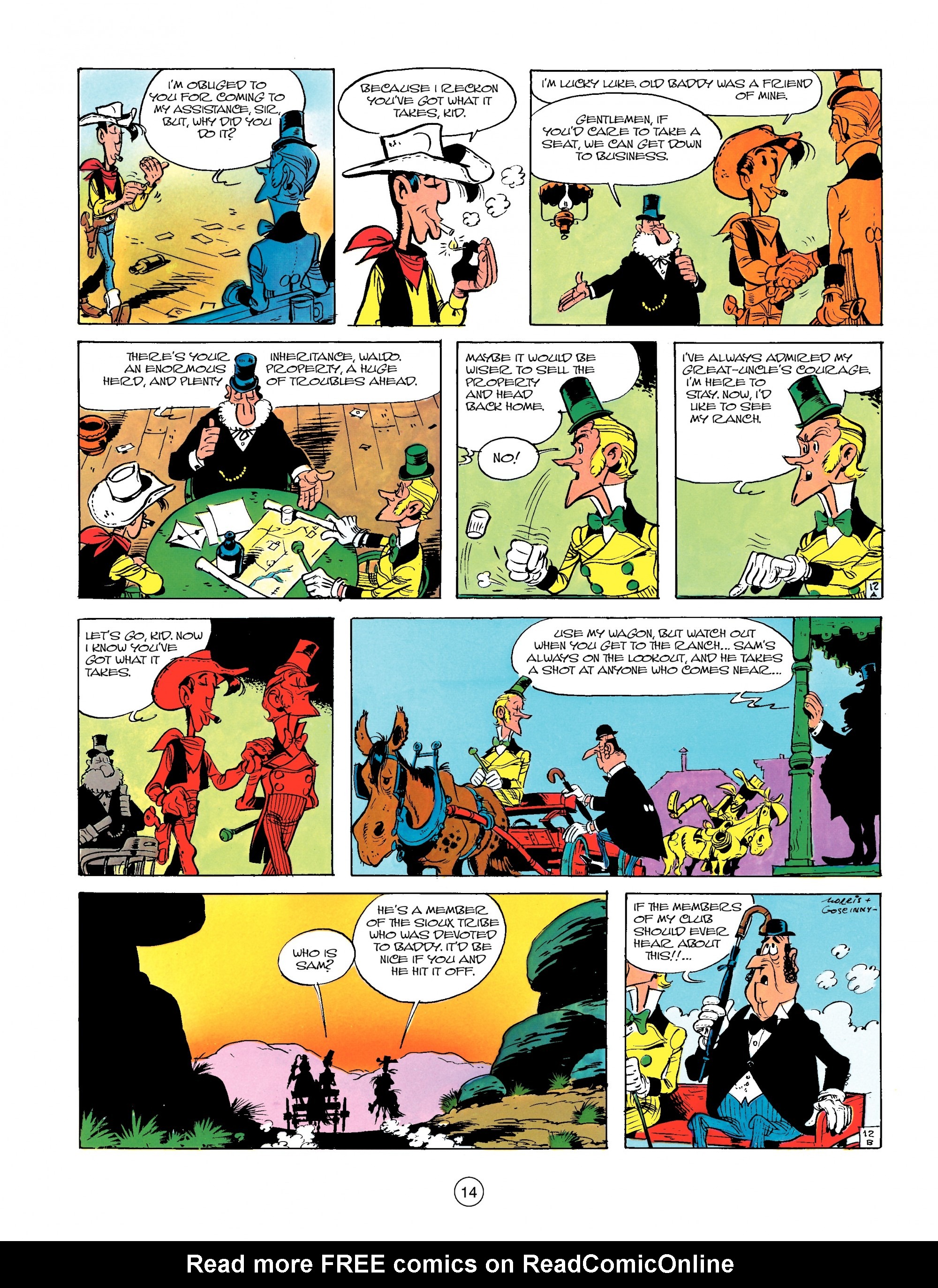 Read online A Lucky Luke Adventure comic -  Issue #13 - 14