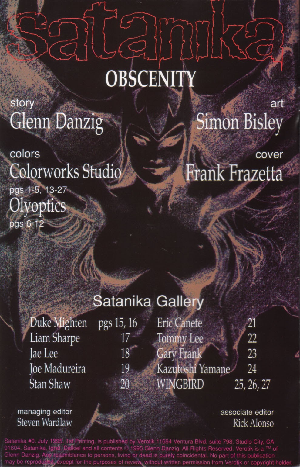 Read online Satanika comic -  Issue #0 - 2