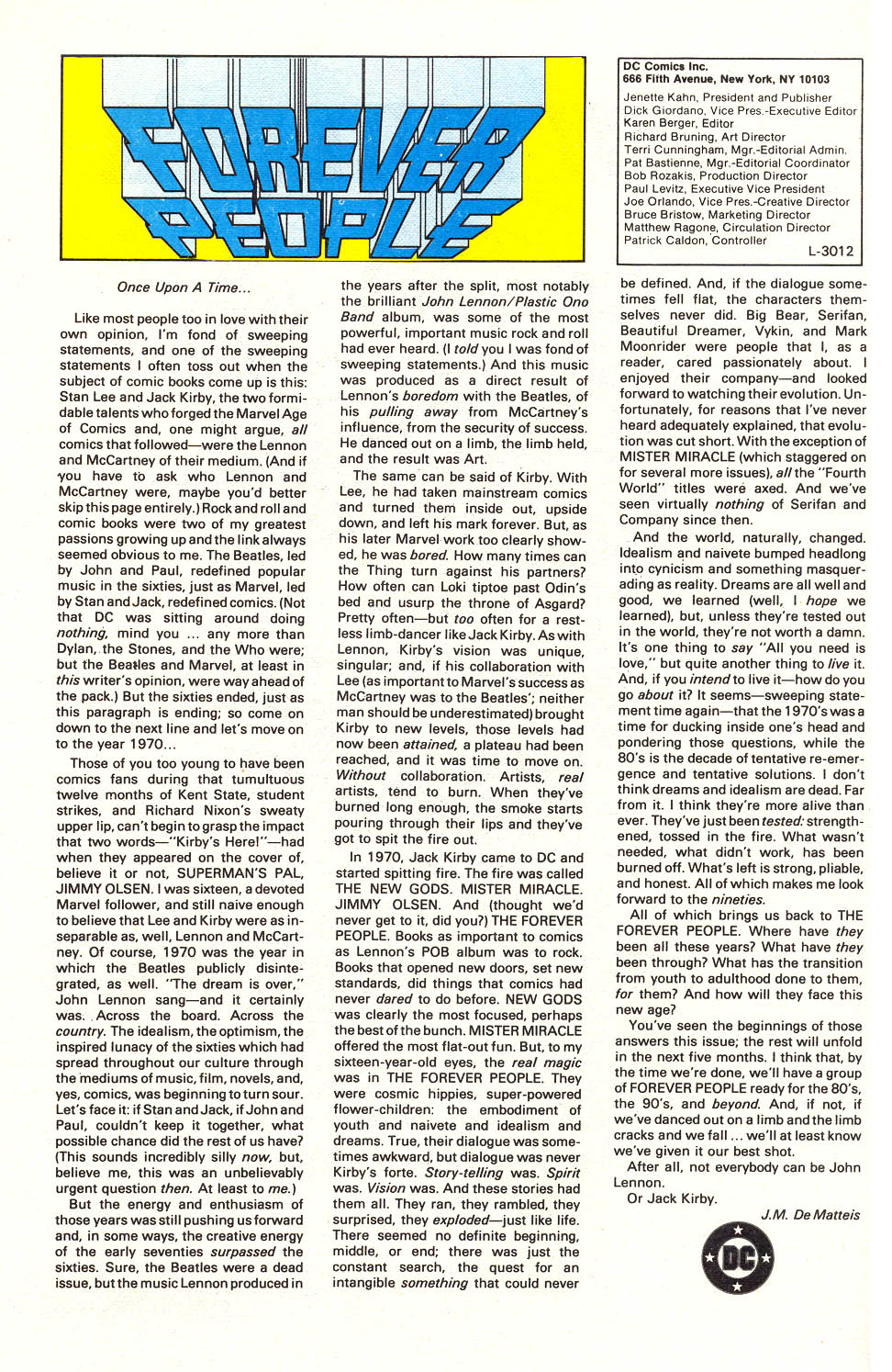 Read online Forever People (1988) comic -  Issue #1 - 28
