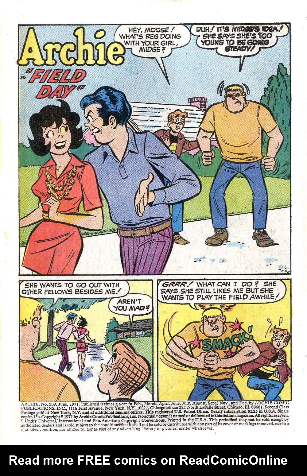 Read online Archie (1960) comic -  Issue #209 - 3