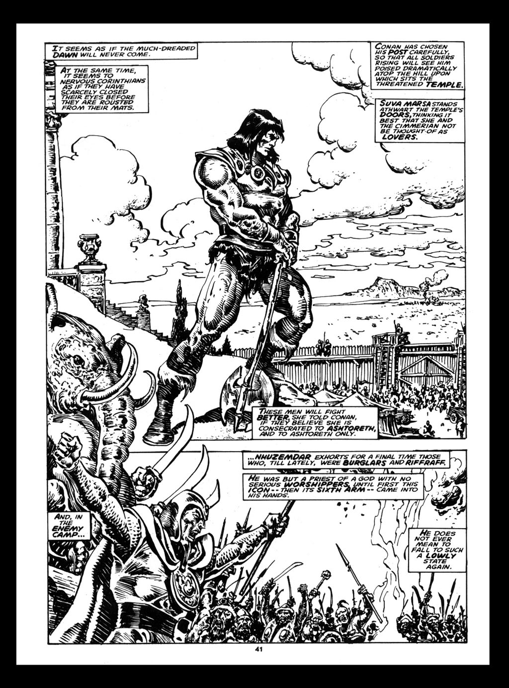 Read online The Savage Sword Of Conan comic -  Issue #212 - 42