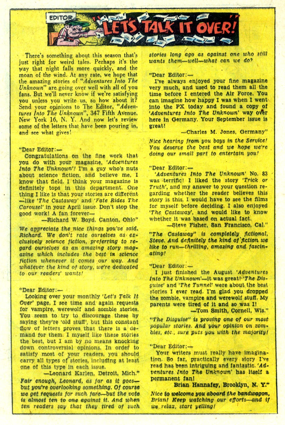 Read online Adventures Into The Unknown comic -  Issue #92 - 18
