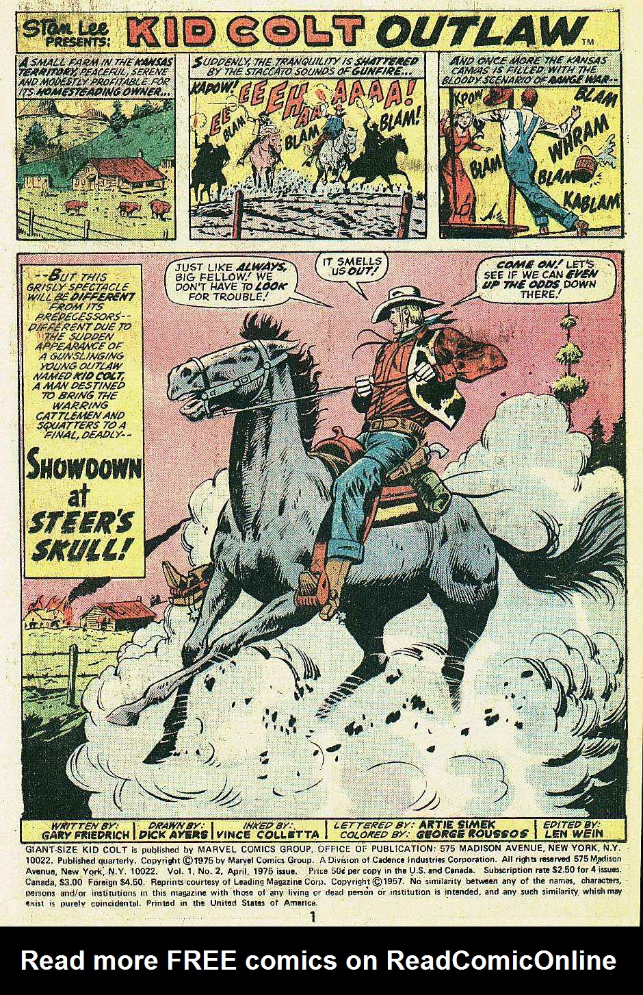 Read online Giant-Size Kid Colt comic -  Issue #2 - 2
