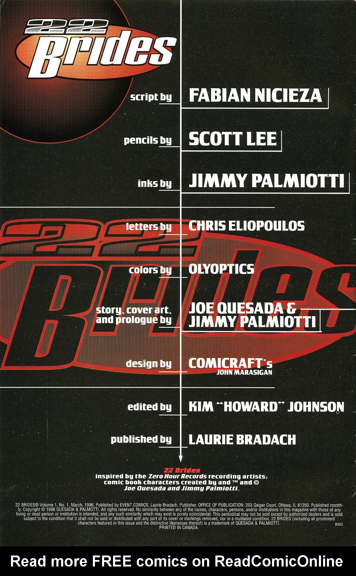 Read online 22 Brides comic -  Issue #1 - 2