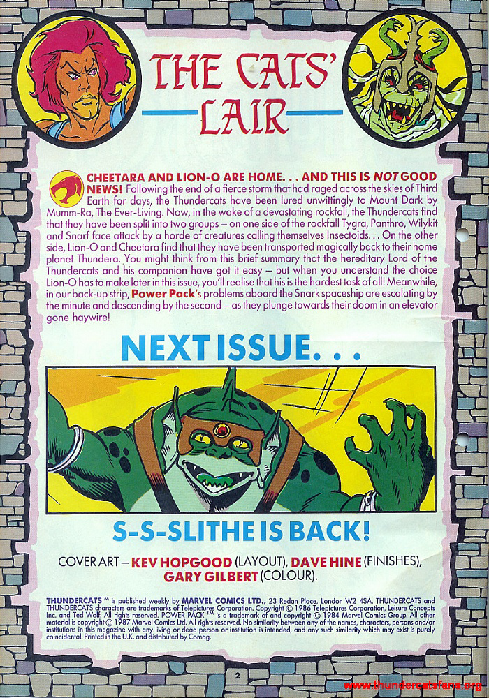 Read online ThunderCats (1987) comic -  Issue #14 - 2