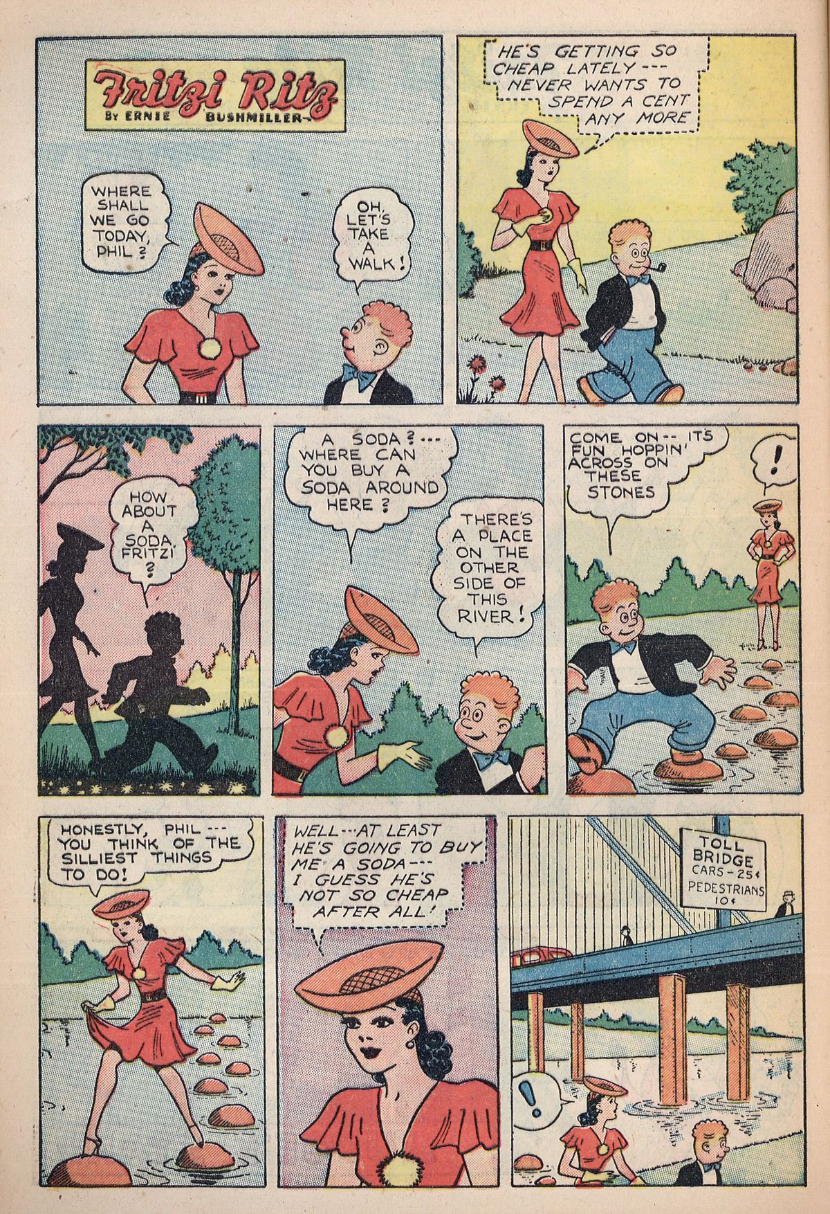 Read online Fritzi Ritz (1948) comic -  Issue #5 - 28