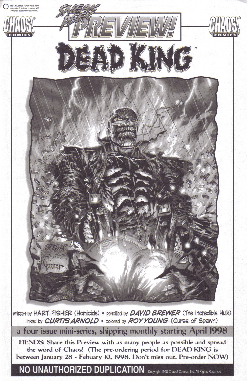 Read online Dead King comic -  Issue #0 - 1